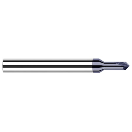 Harvey Tool Chamfer Cutter-Pointed-Long Reach 0.0470 3/64 Neck DIAx0.1410 Reachx30 Degree per side Carbide 911030-C3